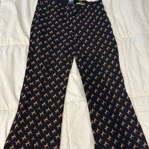 Anthropologie Maeve Margo Dog Print Pants XL